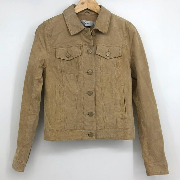 (NWT) Danier/Blink Tan Genuine Leather Jacket - Picture 16 of 16